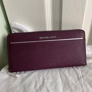 MICHAEL Michael Kors Purple Zip Around Wallet